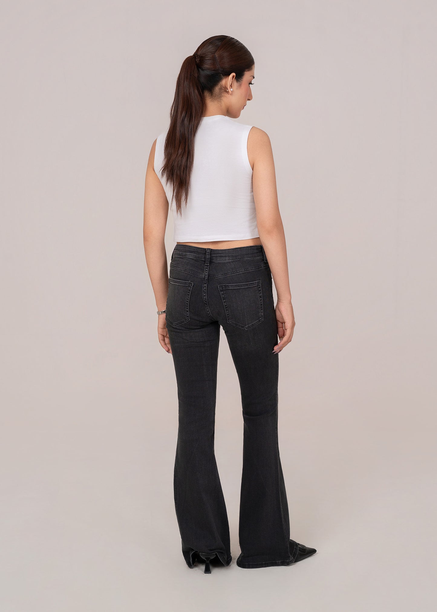 Monki Denim-Bootcut Woman Jeans -US 834