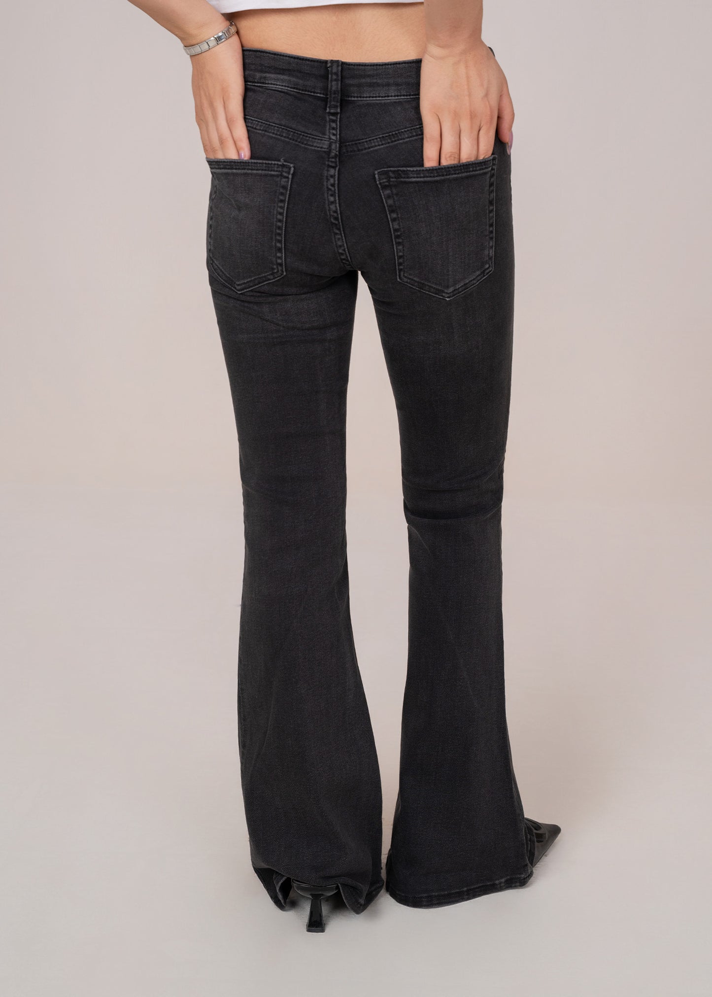 Monki Denim-Bootcut Woman Jeans -US 834