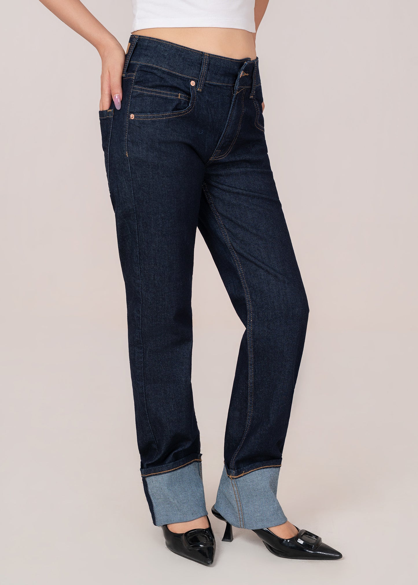 H&M-Straight fit Women Jeans US 0832