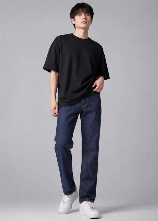 Lee Men Straight Fit Jeans Dark Blue US 615