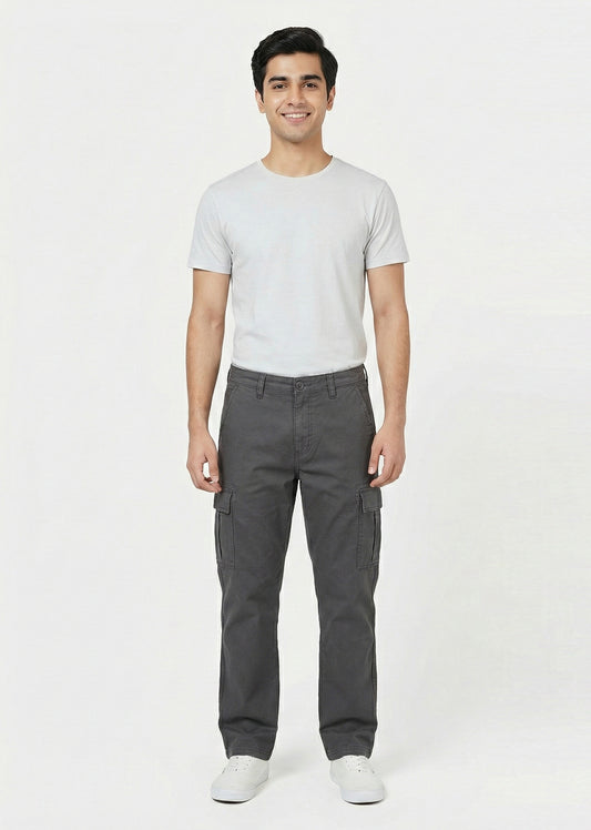 Jack & Jones-Smart Loose Fit Cargos Pants D-Gray 07