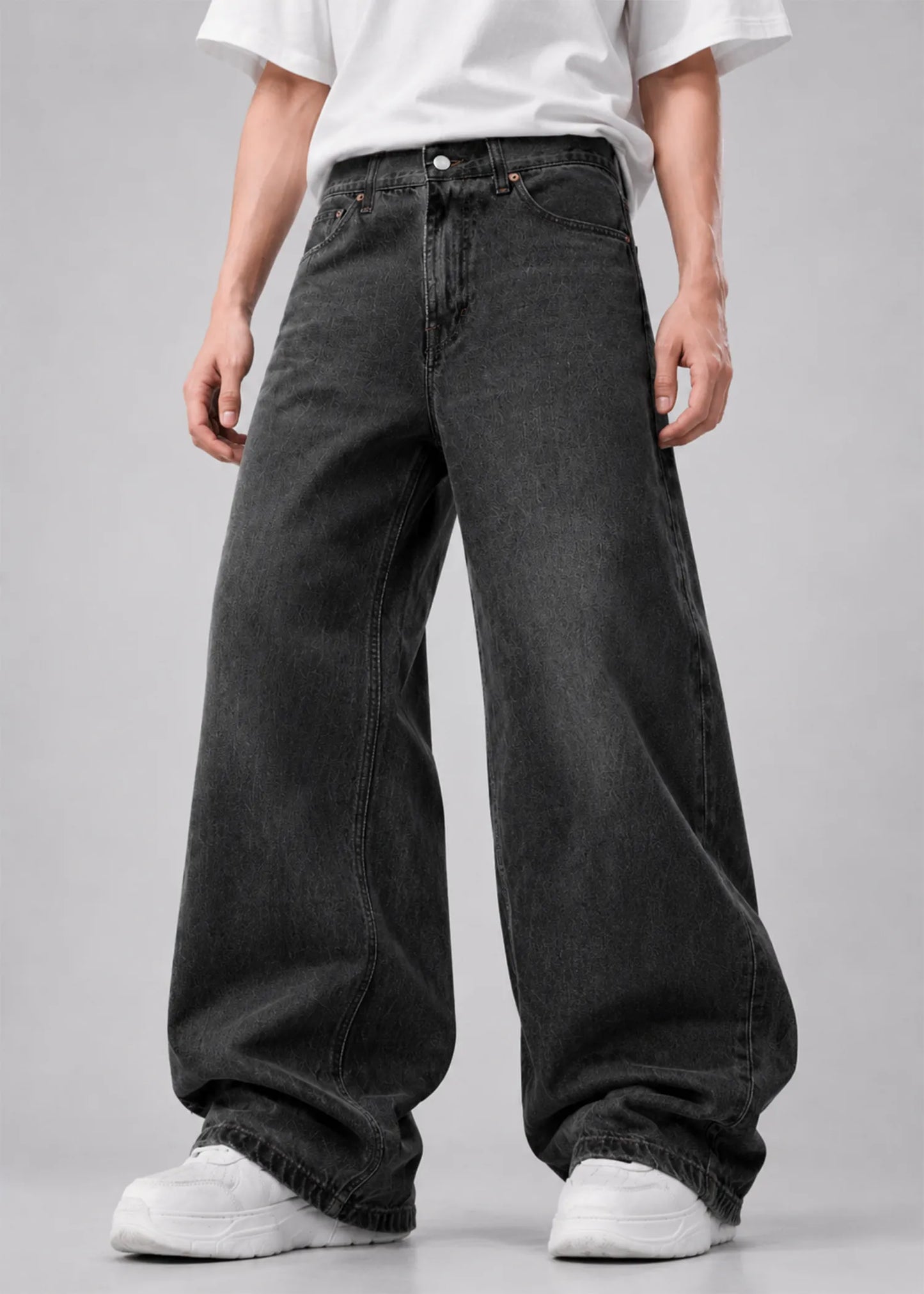 Wrangler Men Loose Fit Jeans Dark Grey US 594