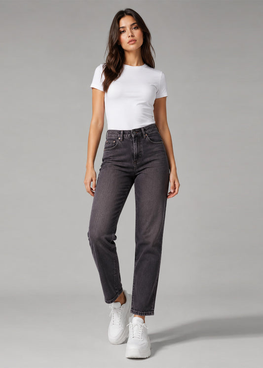C&A Women Straight Fit Jeans Dark Purple US 740