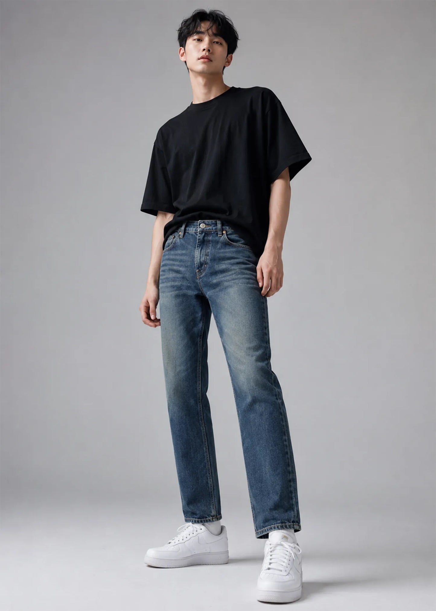 H&M Men's Straight Jeans Dirty Wash US 618