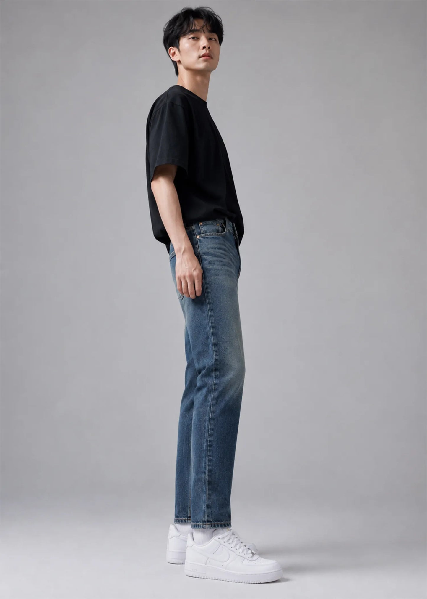 H&M Men's Straight Jeans Dirty Wash US 618