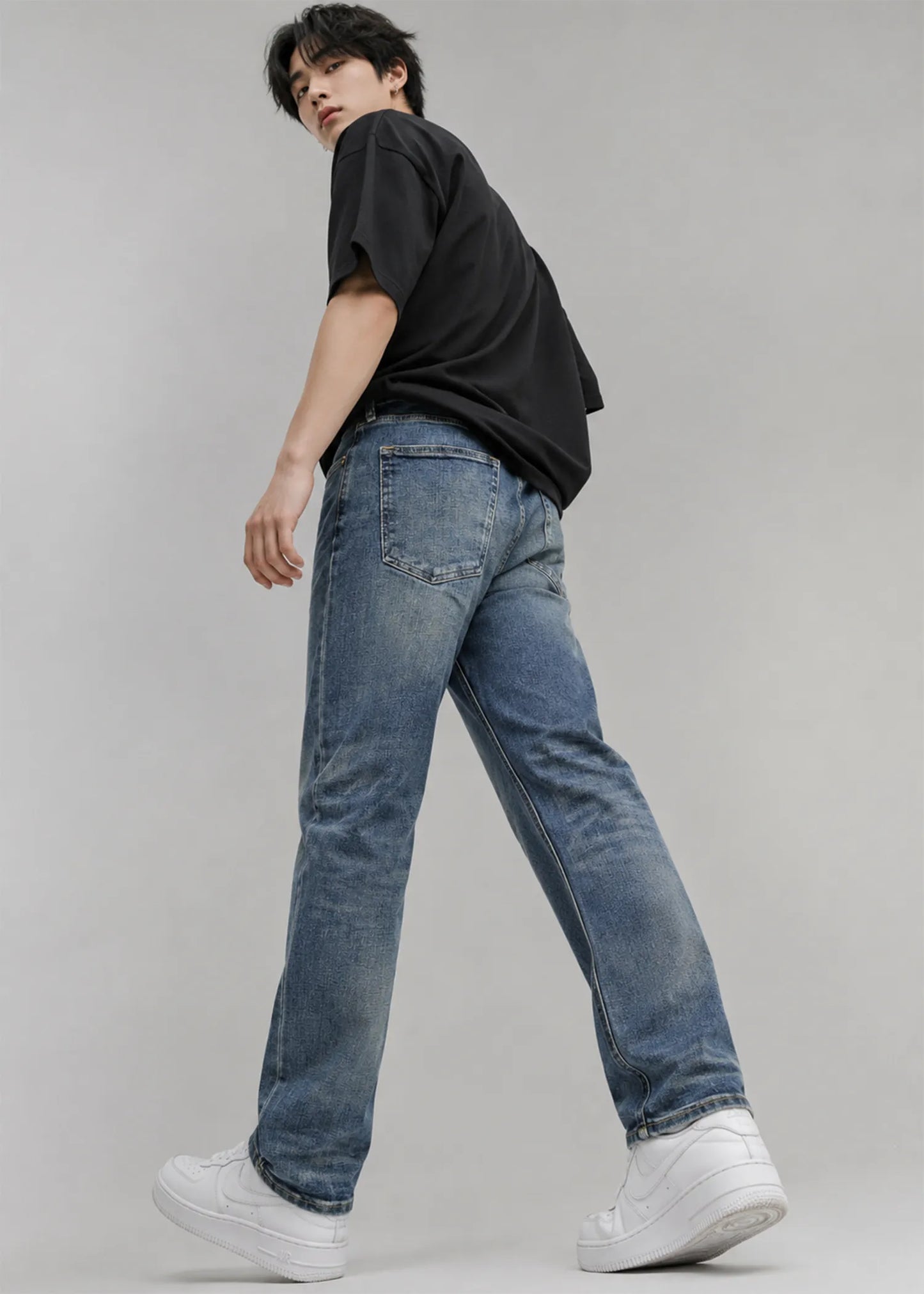 H&M Men's Straight Jeans Dirty Wash US 618