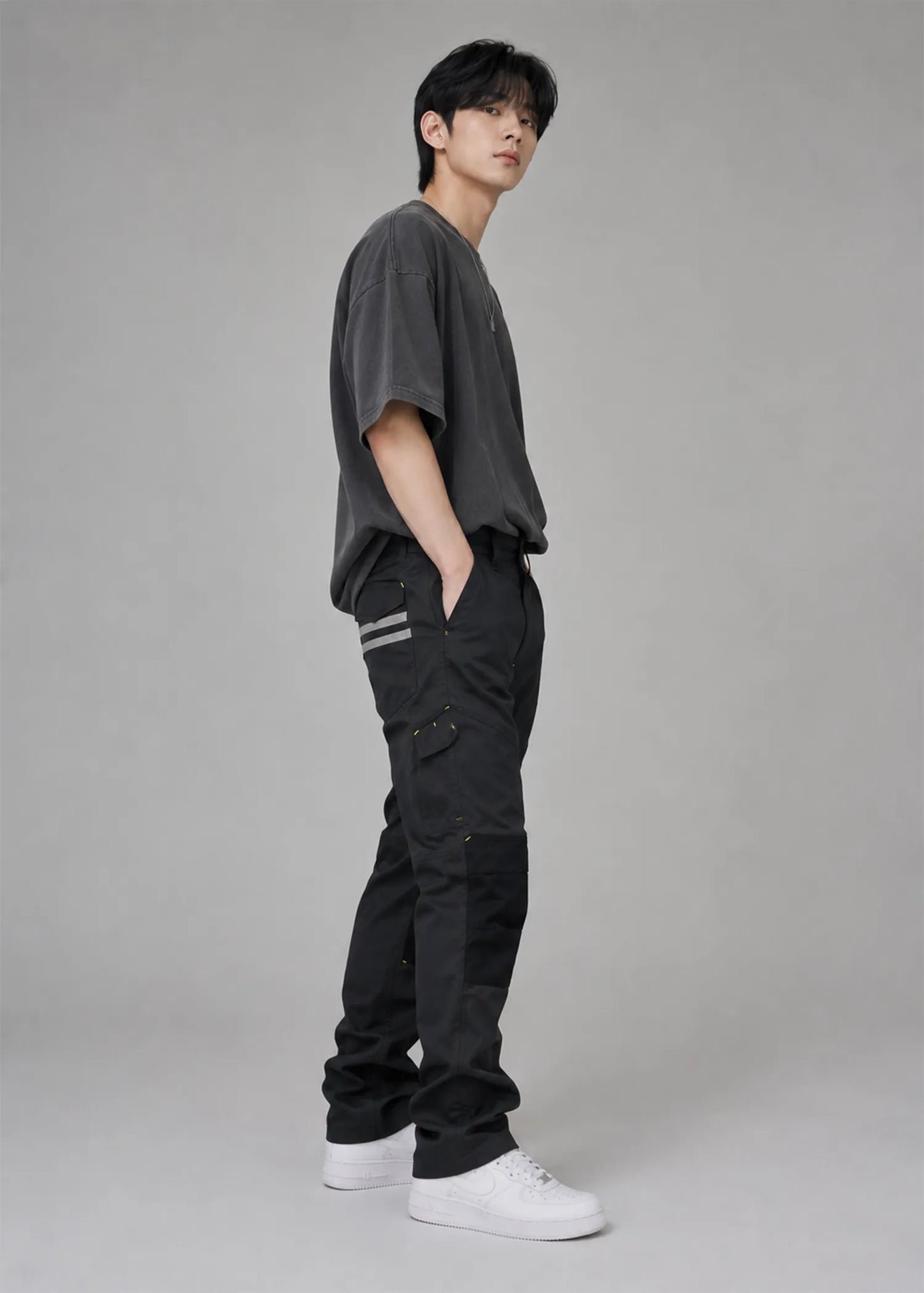 Payper Men's Cargo Pants Drak Gray-Black 577