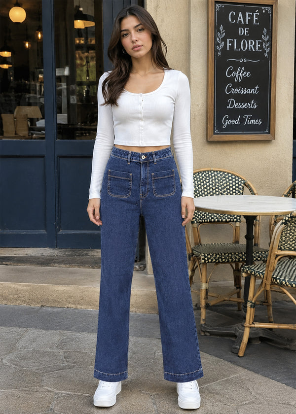 F&F-Flare Cut Women F&F Jeans Blue 520