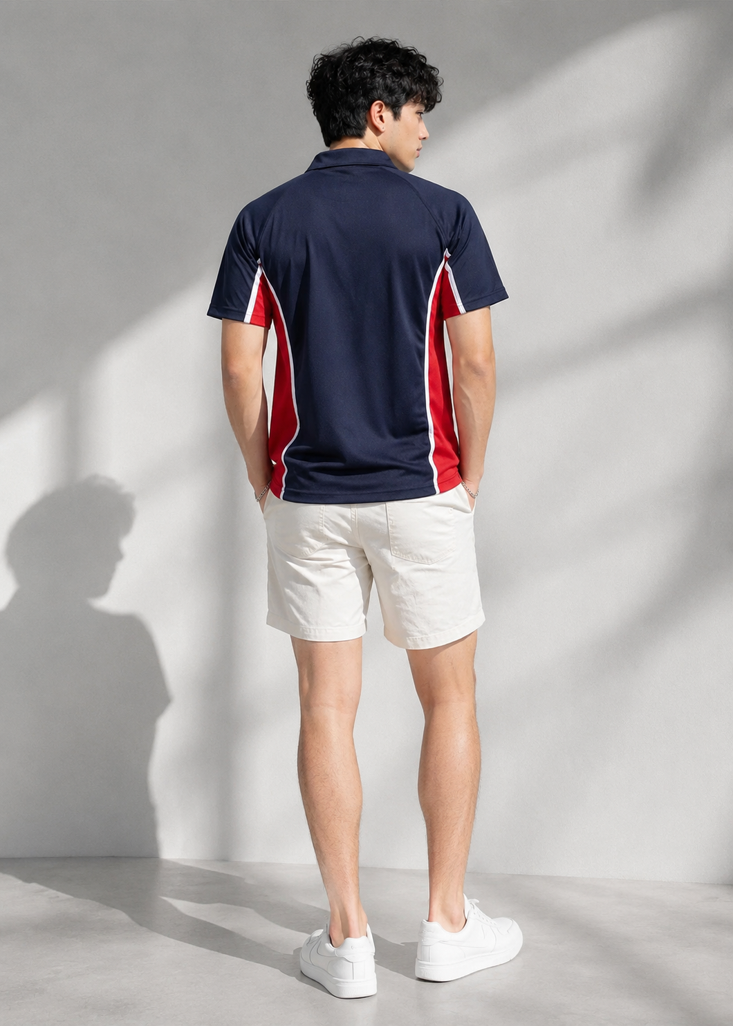 Falcon Men FLN Polo Shirts Navy/Red