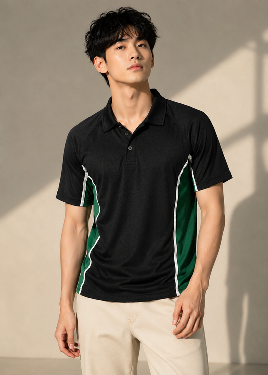 Falcon-Men FLN Polo Shirts Black/Green