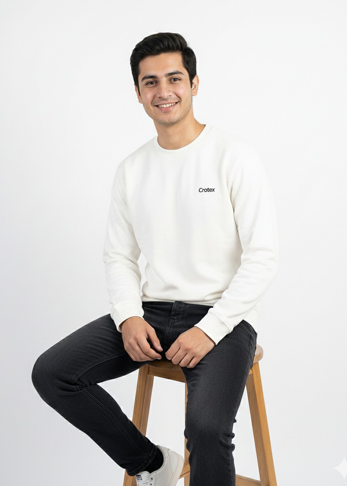 Arrow-Men White Sweatshirt SP