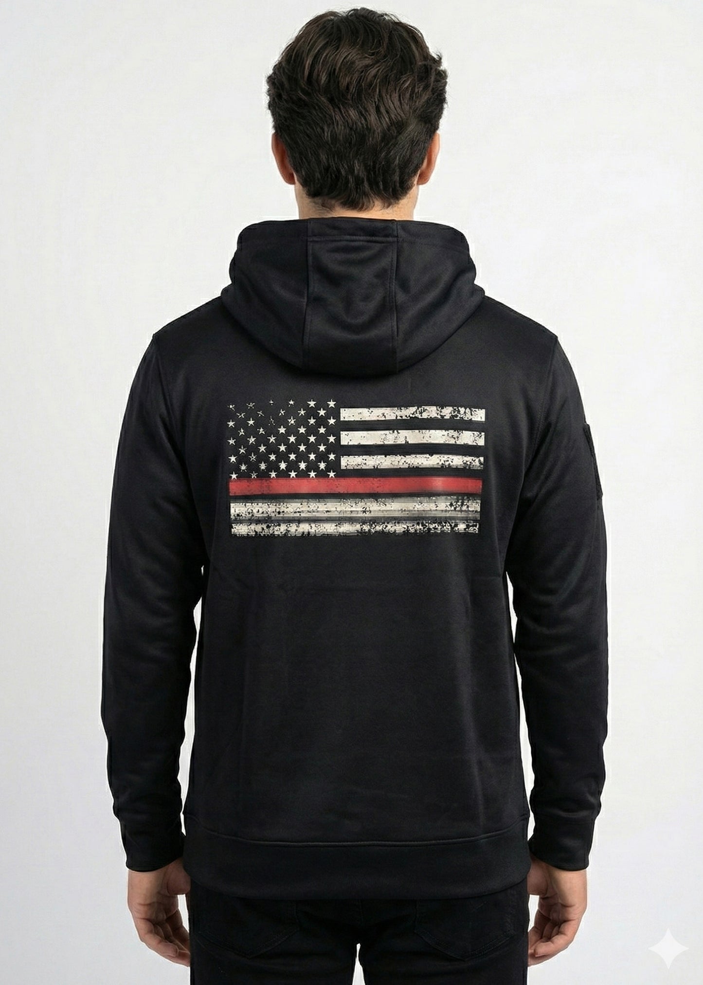 Arrow-Men Black Flg Hoodie -SP