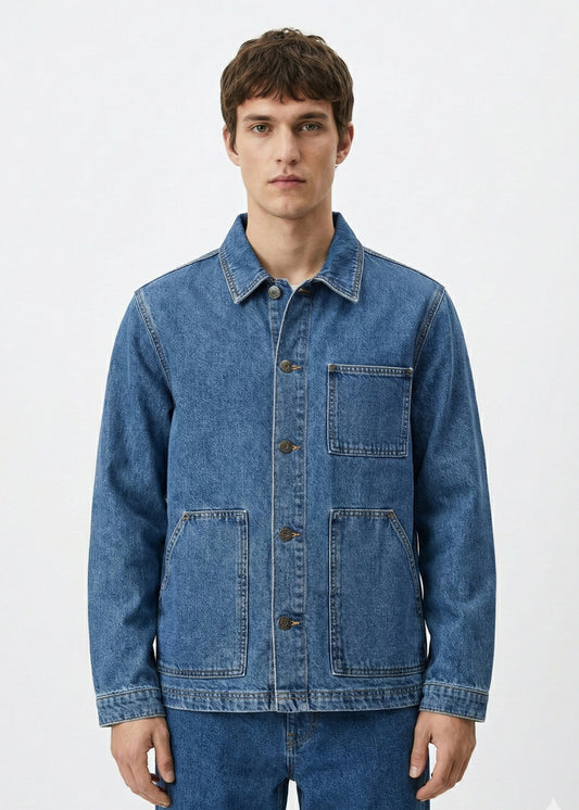Guess-Men Denim Jacket 0193 B Stone