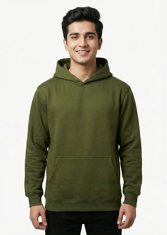 Arrow-Men hoodie Olive Green SP