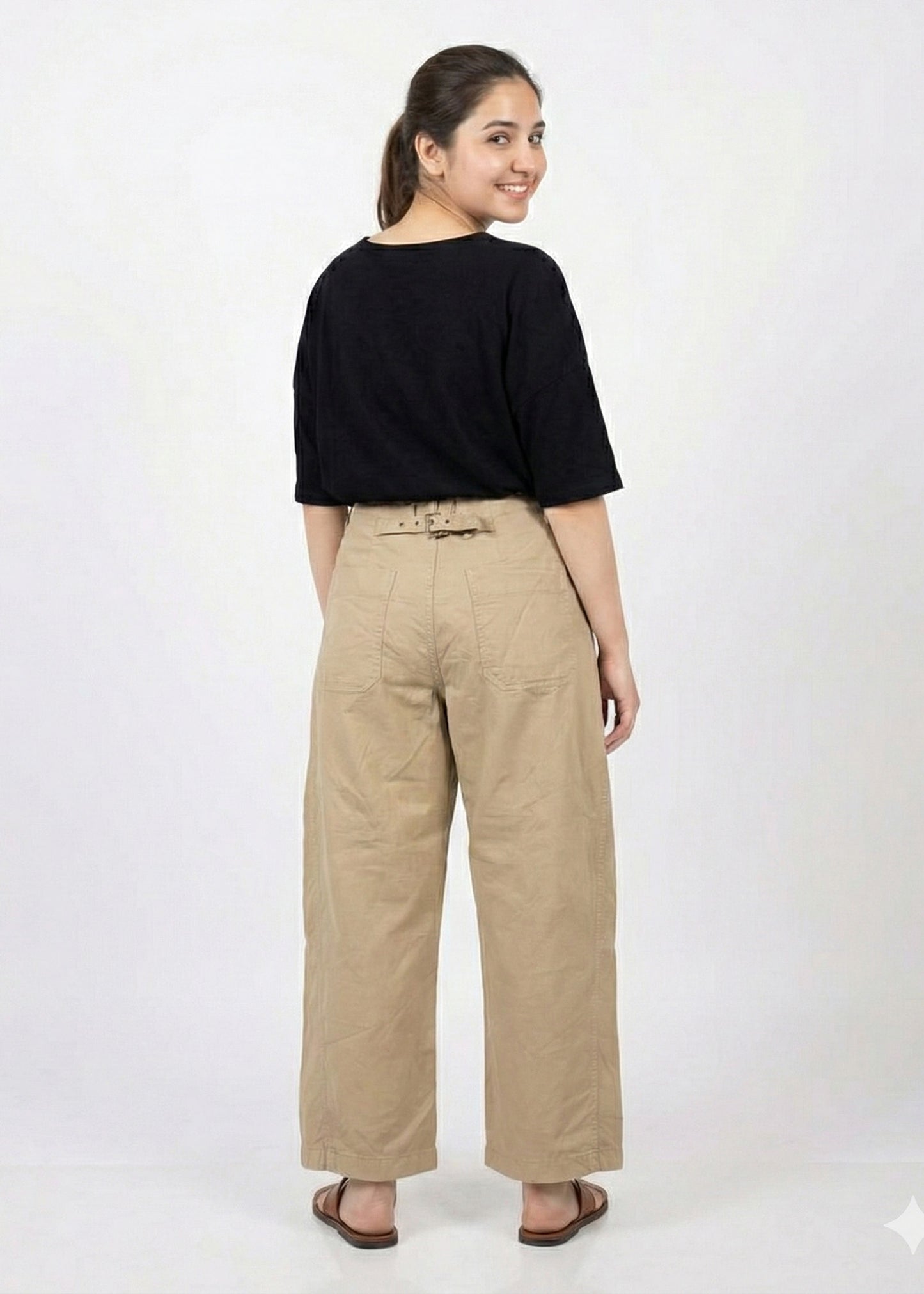 Pilcro-Baggy Barrel Pants Dia 127