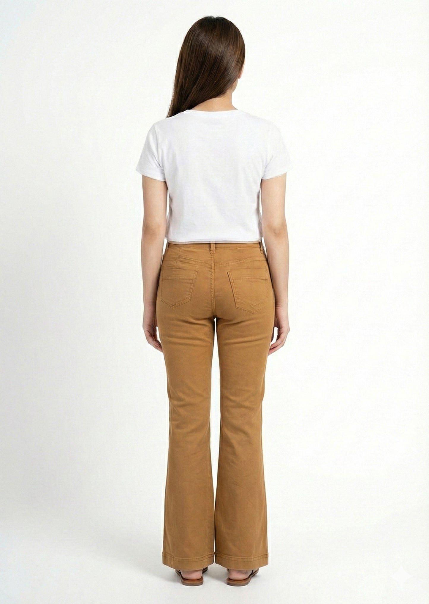 H&M-Brown Boot Cut Pant Dia 136