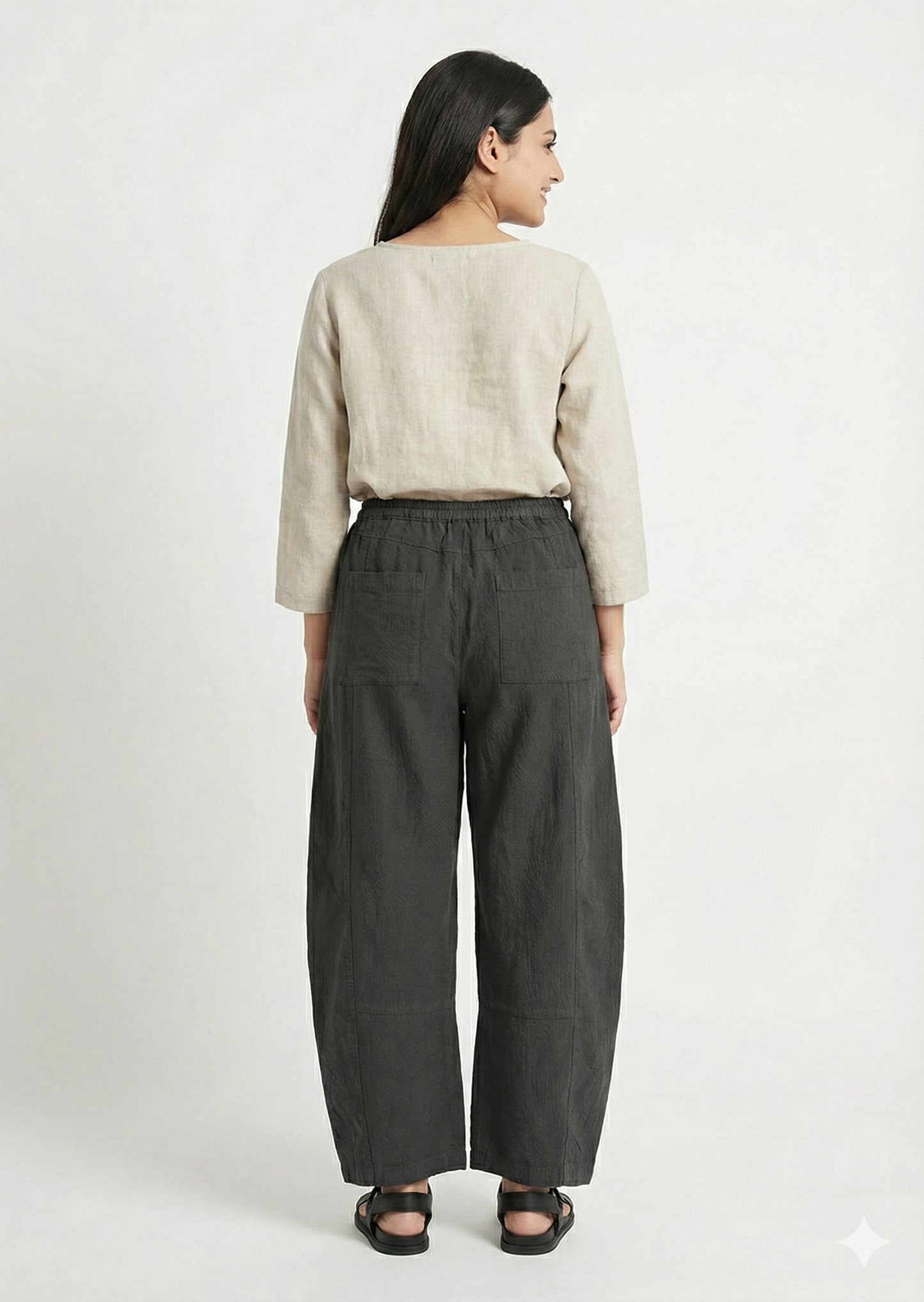 Pilcro-Baggy Casual Gray Trouser 129