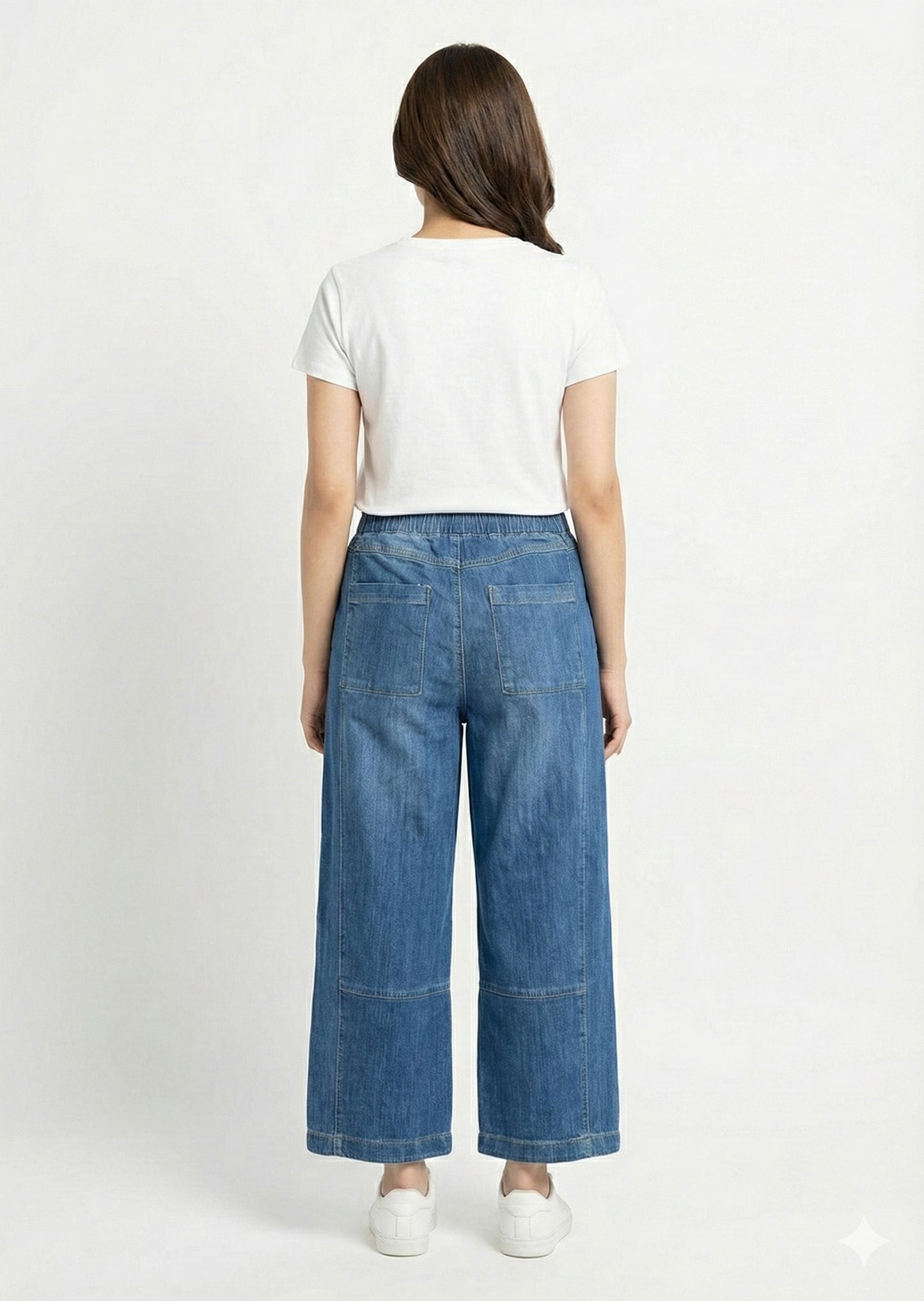 Pilcro-Short Barrel Blue Jeans Trouser 130