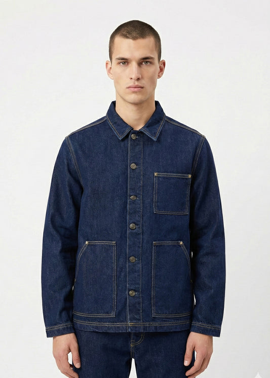 Guess-Men Denim Jacket Dark Blue 0193