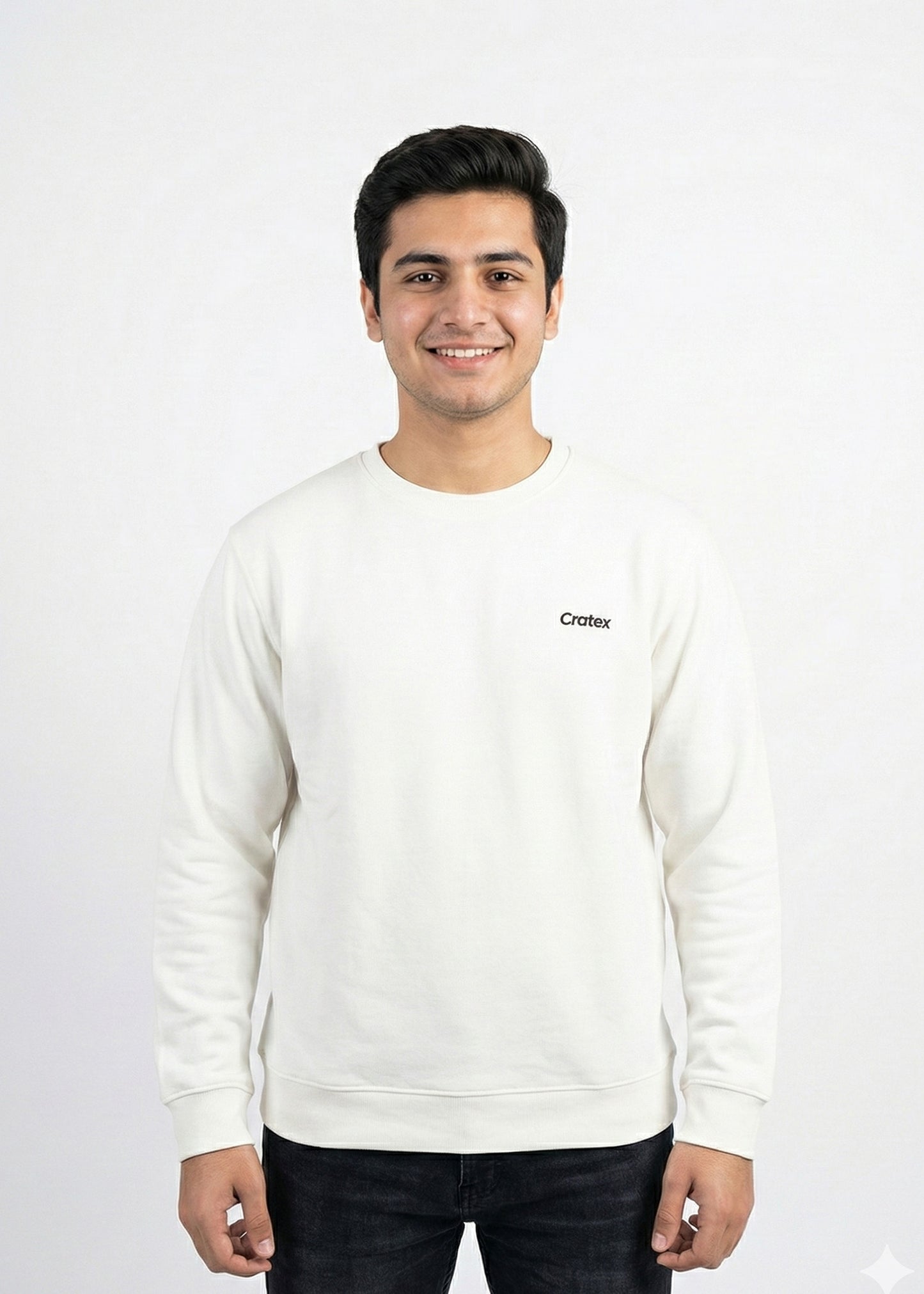 Arrow-Men White Sweatshirt SP