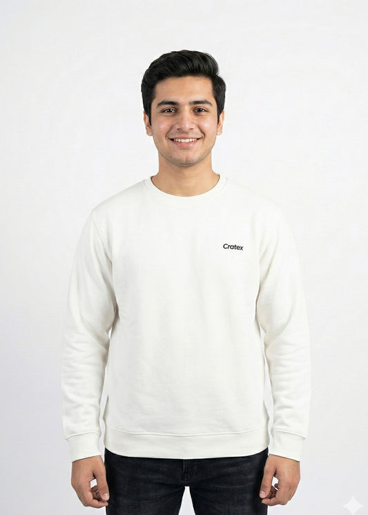 Arrow-Men White Sweatshirt SP