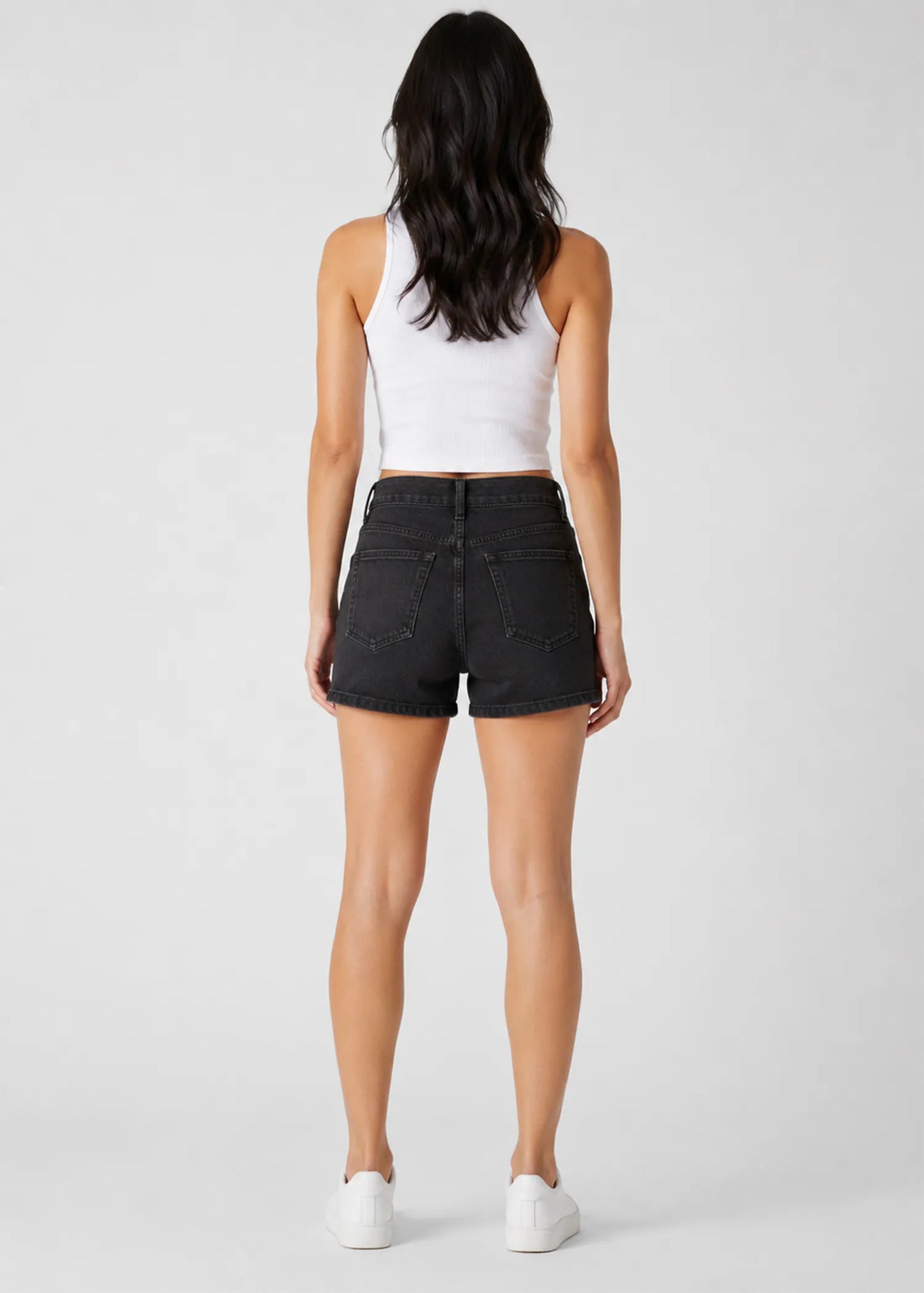 George Women Denim Shorts Black US 591