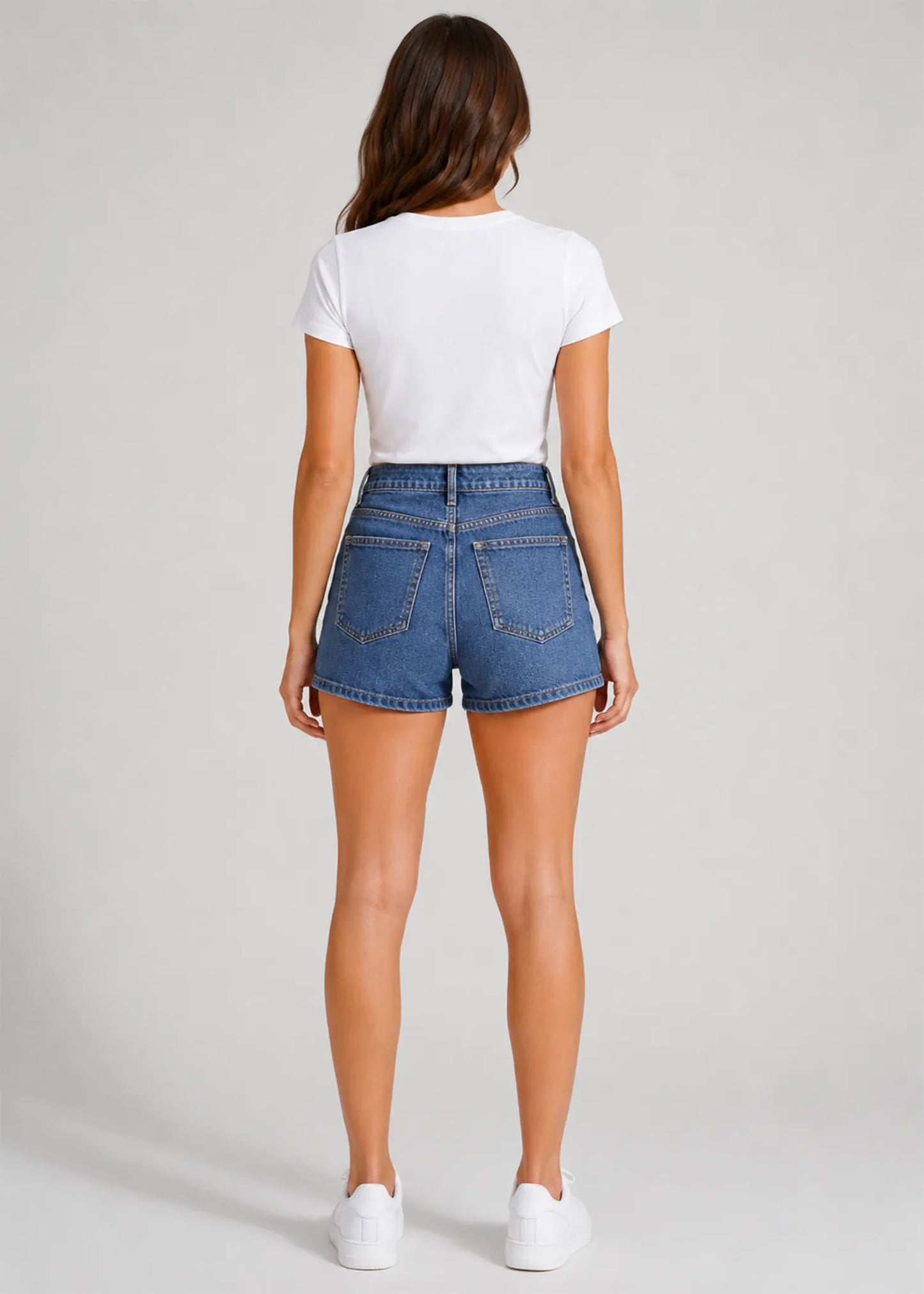 George Women Denim Shorts Blue US 589