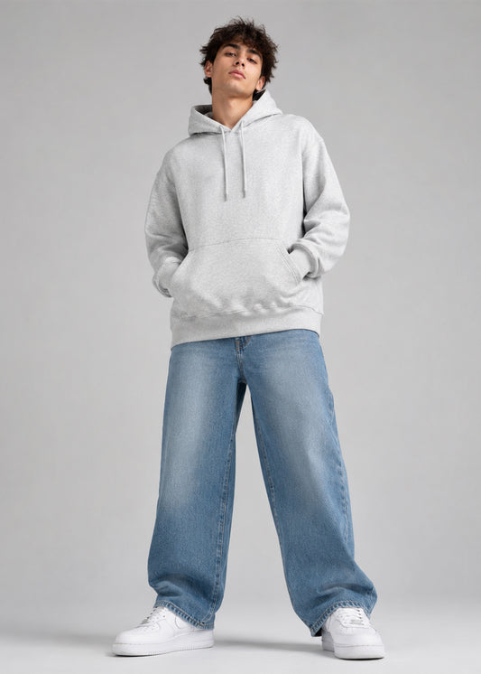 Arrow Men Fleece Hoodie Grey 718
