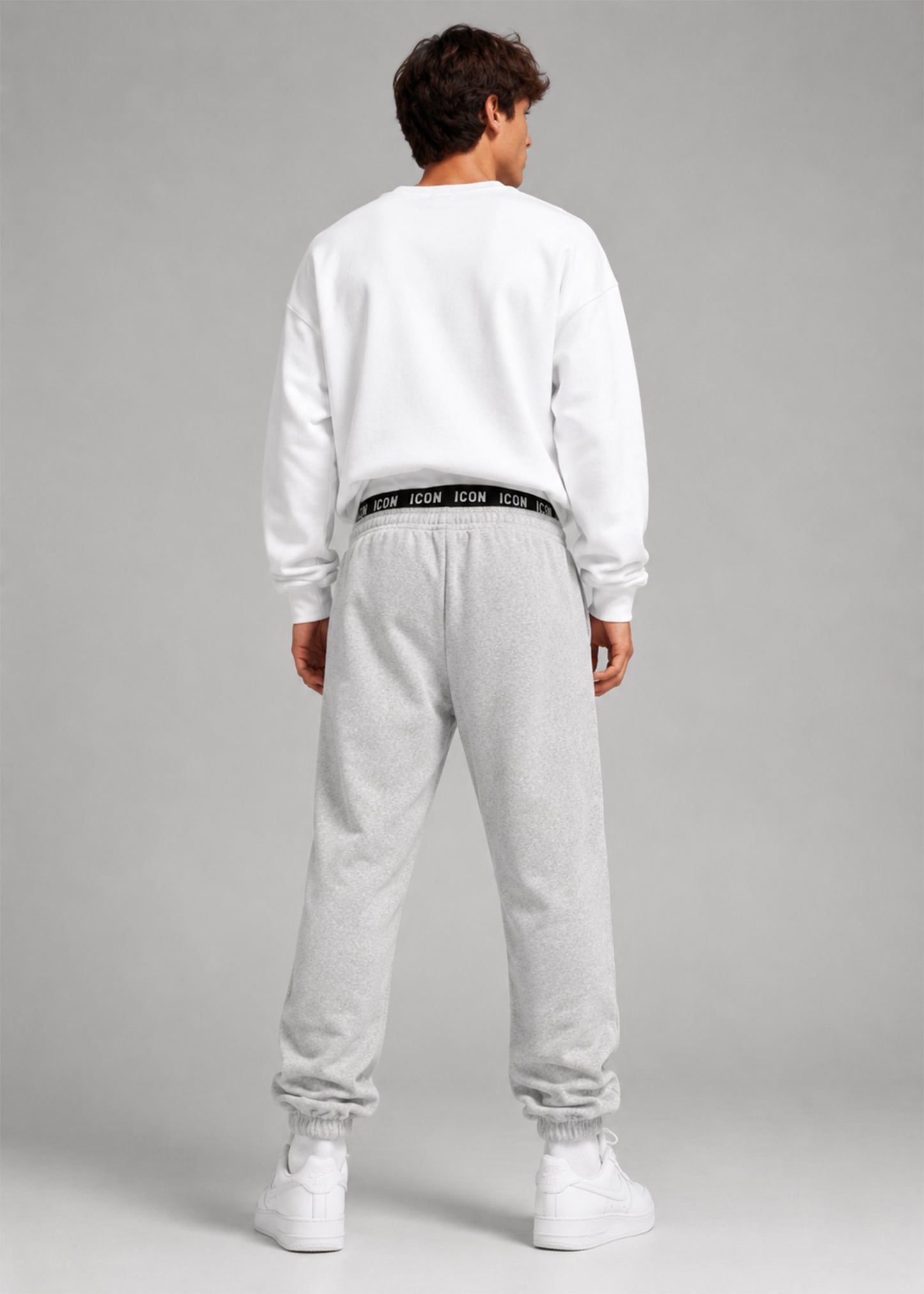 Icon Arrow Men Fleece Trouser Grey 719