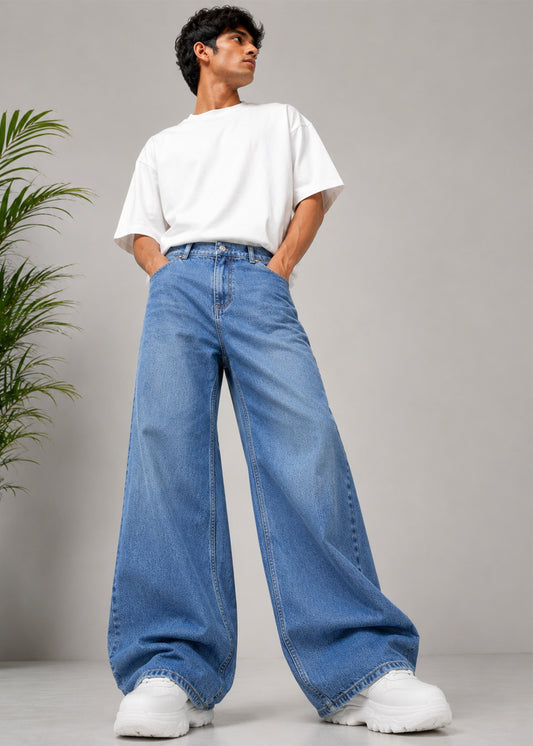 TOPSHOP Men loose Fit jeans Blue Dia 658