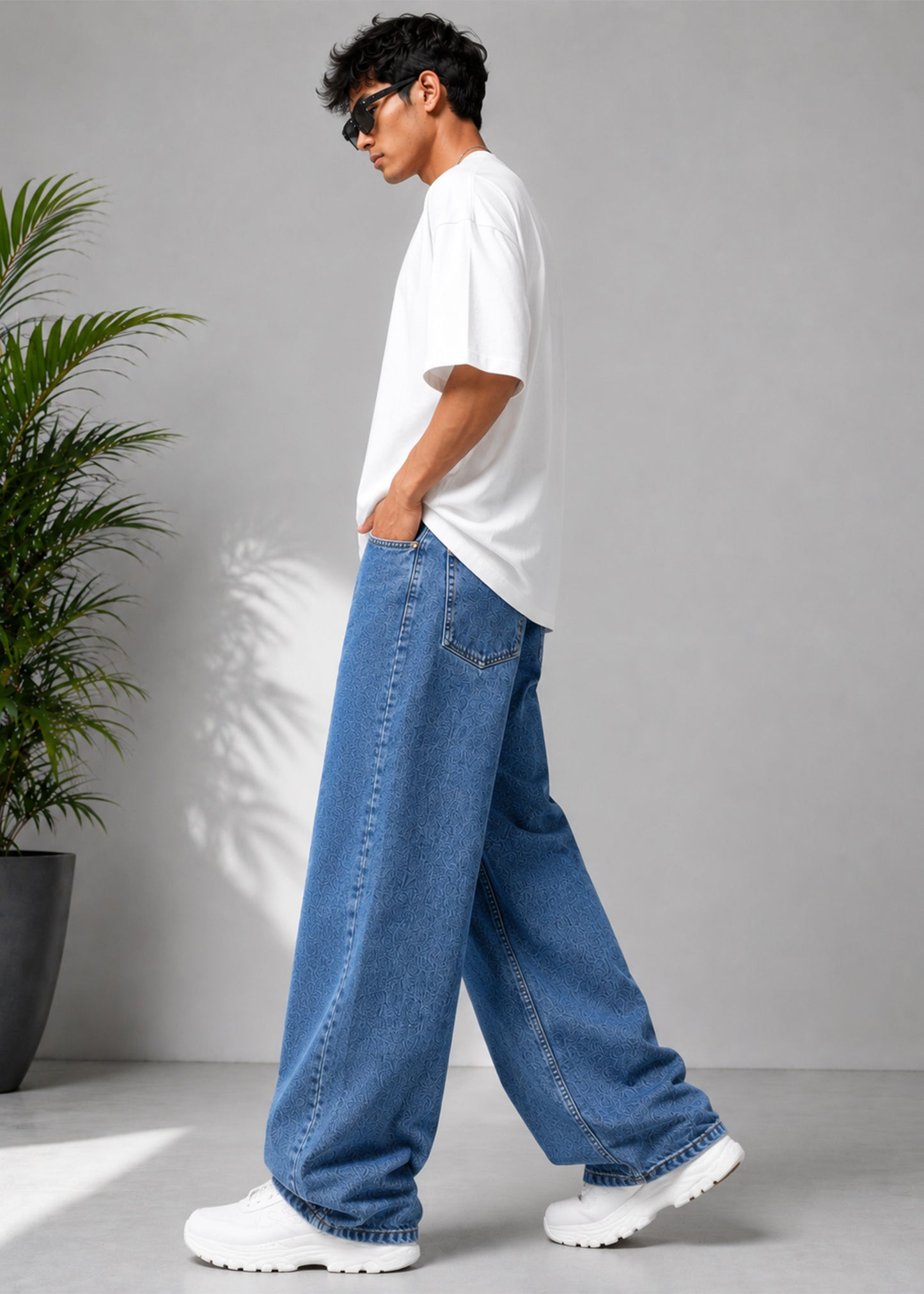 TOPSHOP Men loose Fit jeans Blue Dia 658