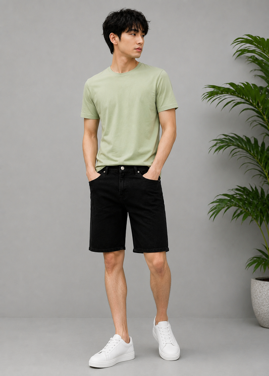 H&M-Men Shorts Black US 103