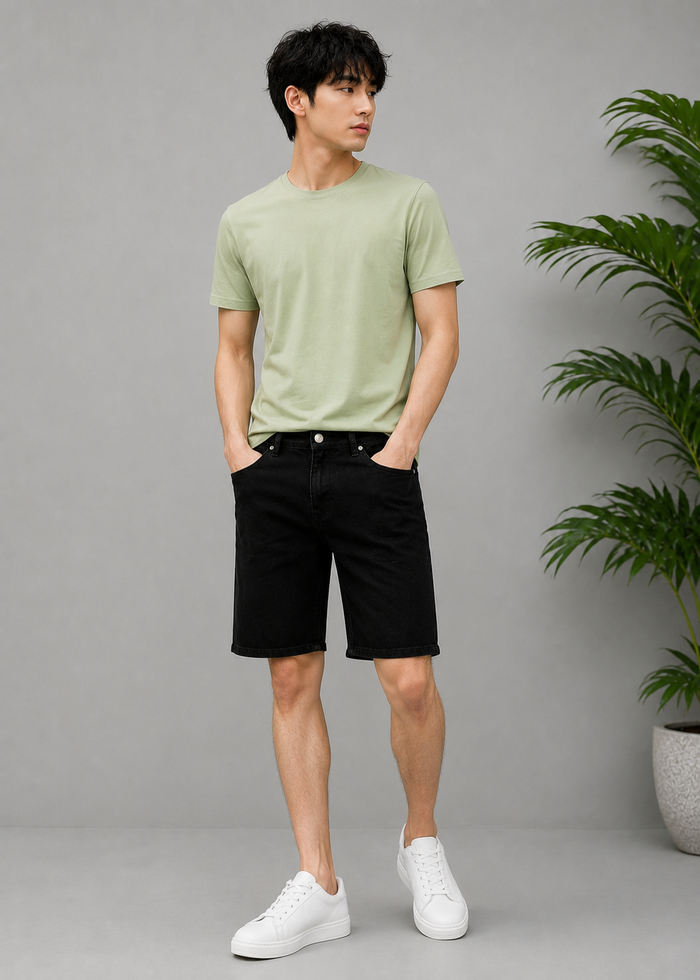 H&M-Men Shorts Black US 103
