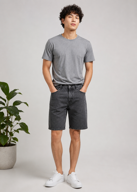 H&M-Men Shorts Gray US 111