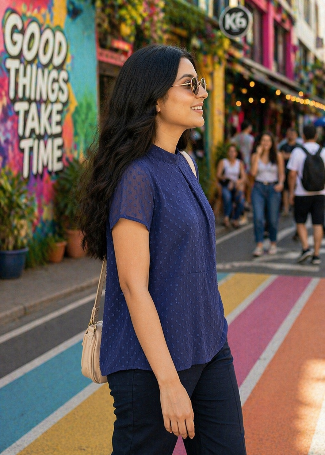 Pakistani Brands LO-Women Top Blue