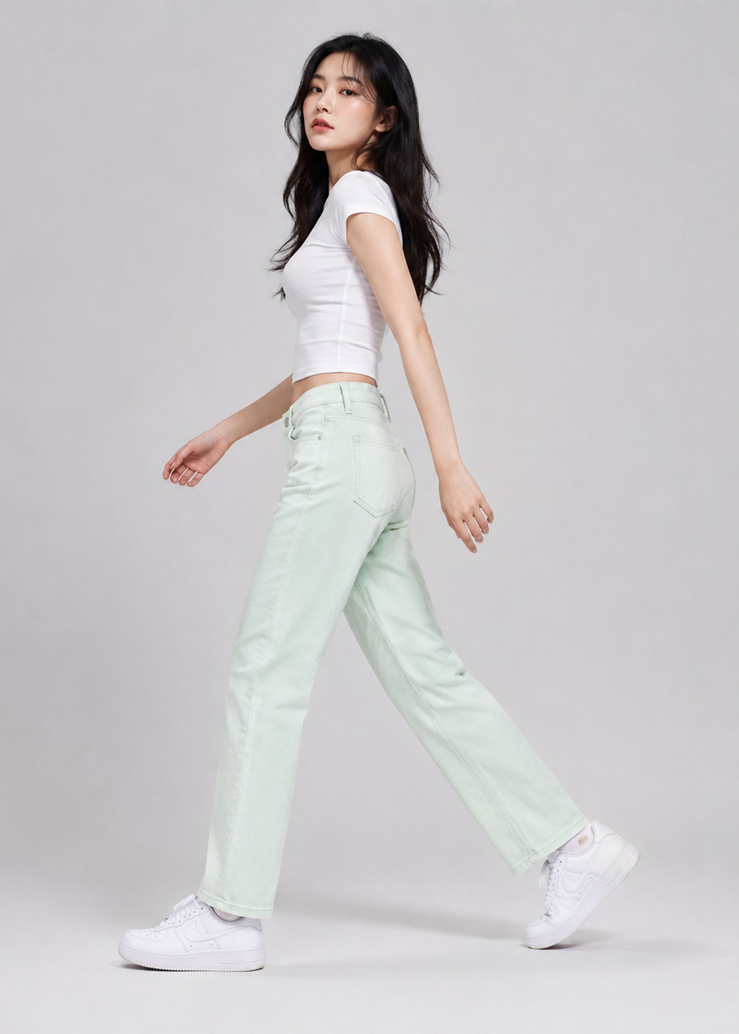 River Island Women Silm Fit Jeans Ice Mint US 701