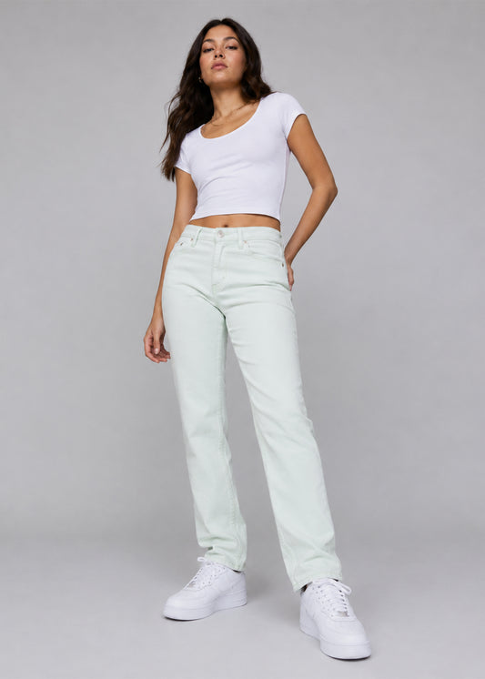 River Island Women Silm Fit Jeans Ice Mint US 701