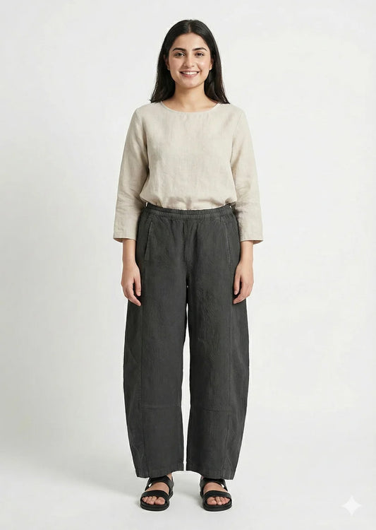 Pilcro-Baggy Casual Gray Trouser 129