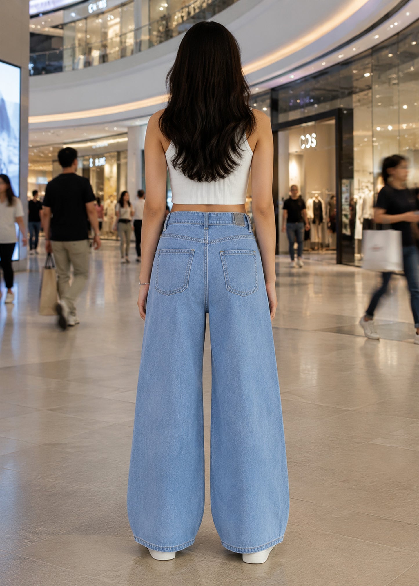 Reserved-Women Wide Leg Rsevd Jeans Light Blue 518