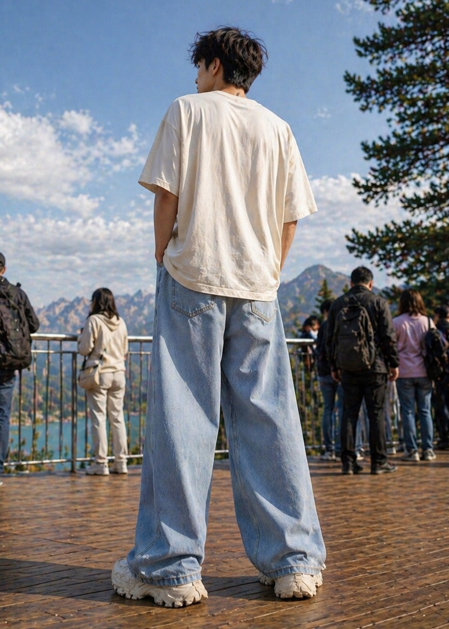 Celio-Men Loose Fit Jeans Light Blue Dia 502