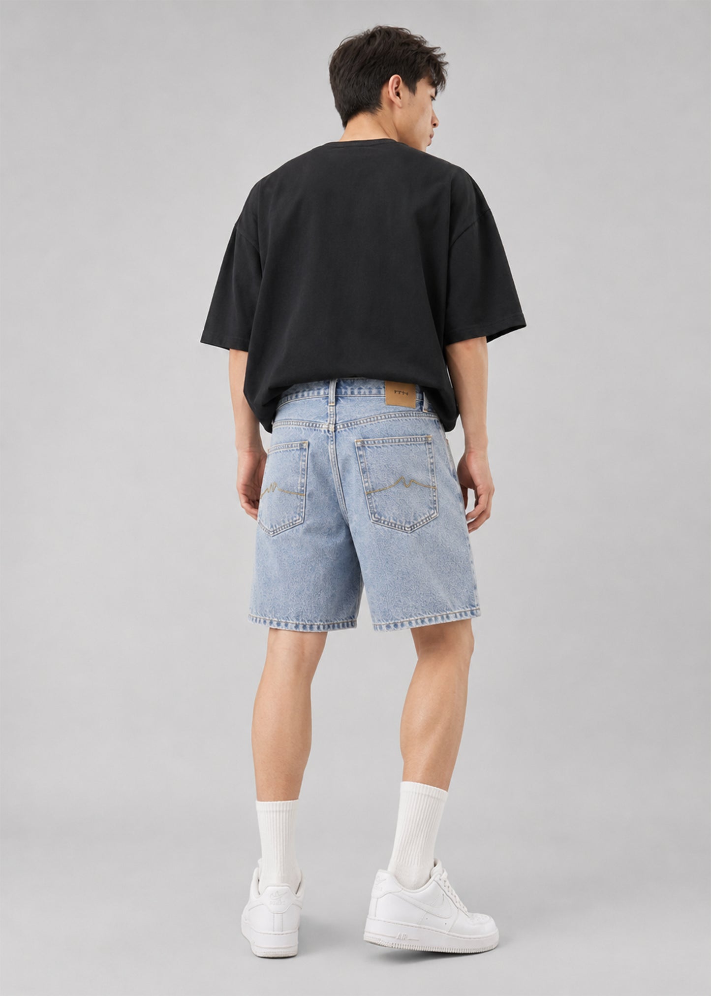 M&S Men Denim Short Light Blue US 607