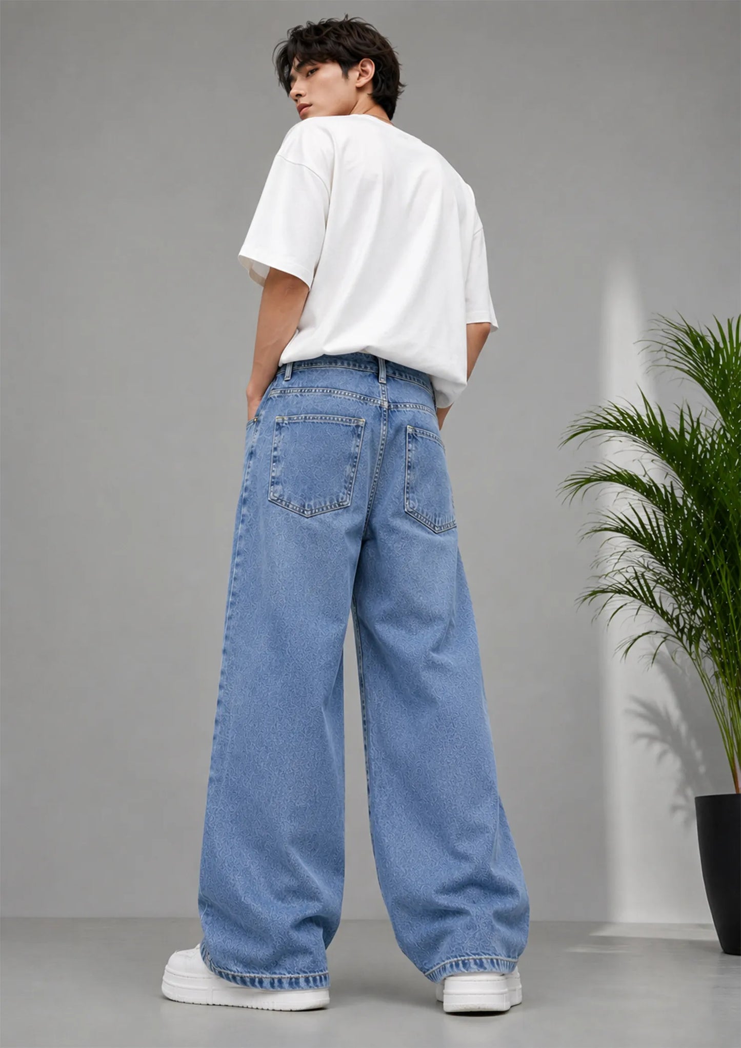 Primark Men Loose Fit Jeans Light Blue US 616