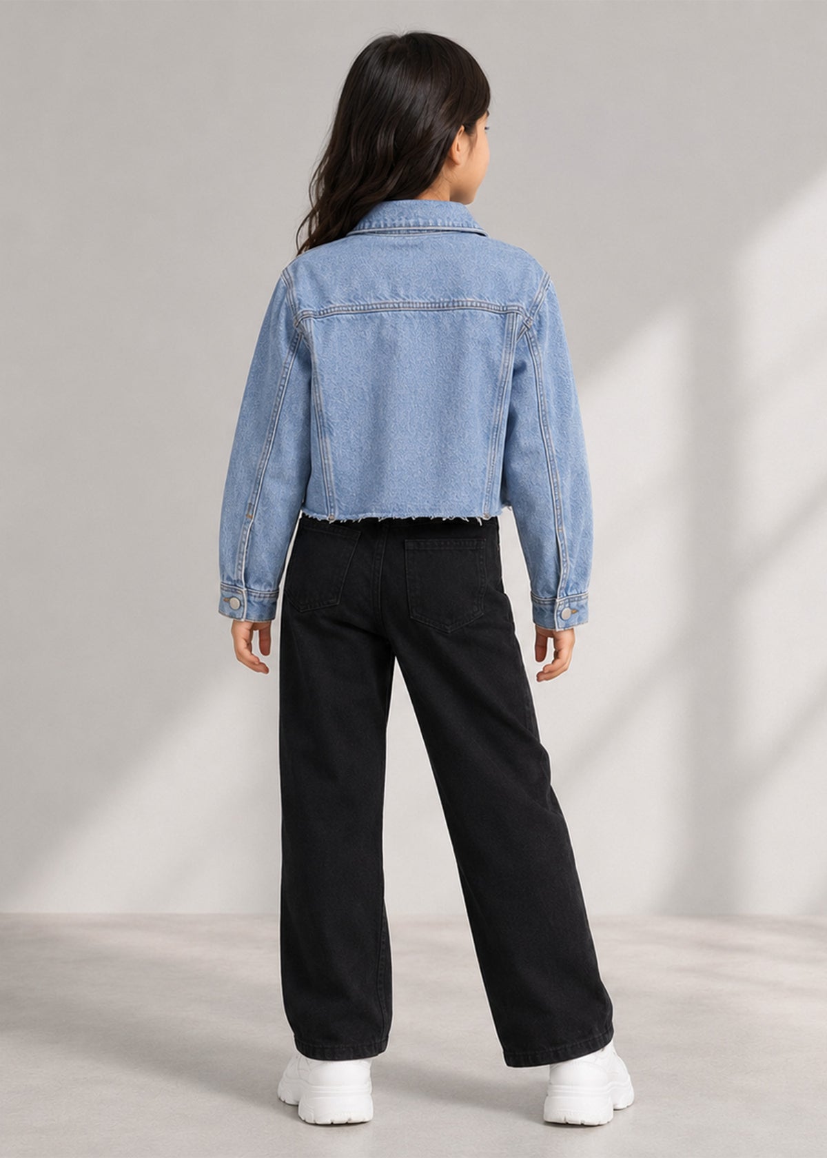 M&S Girls Denim Jacket Light Blue US 652