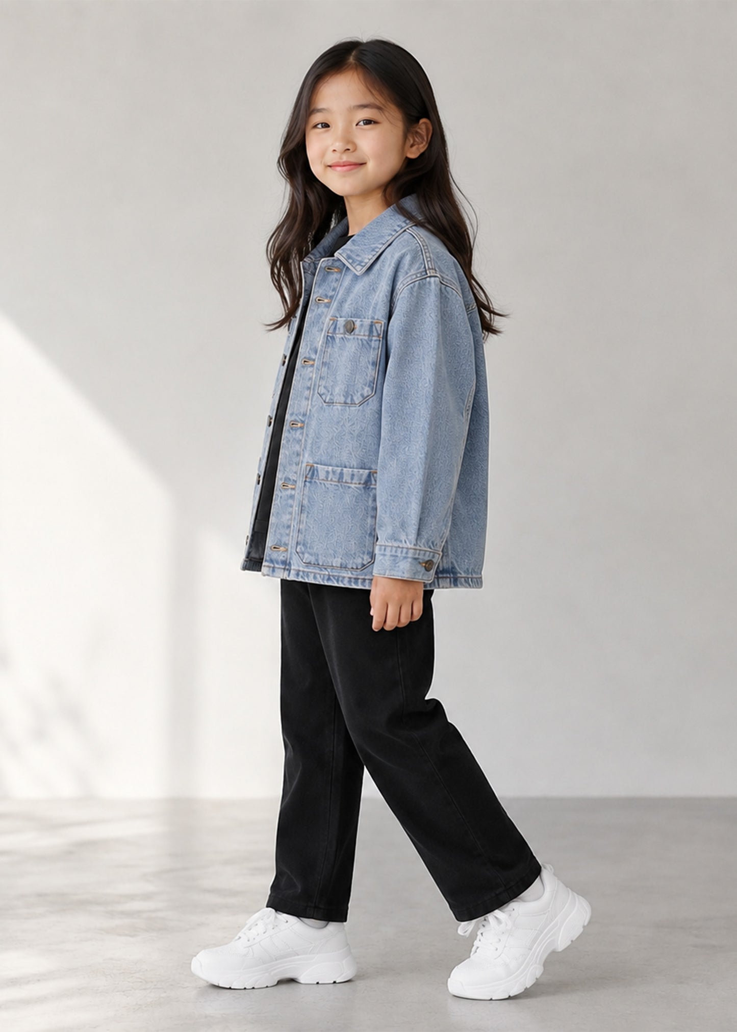 John Lewis Girls Denim Jacket Light Blue US 655