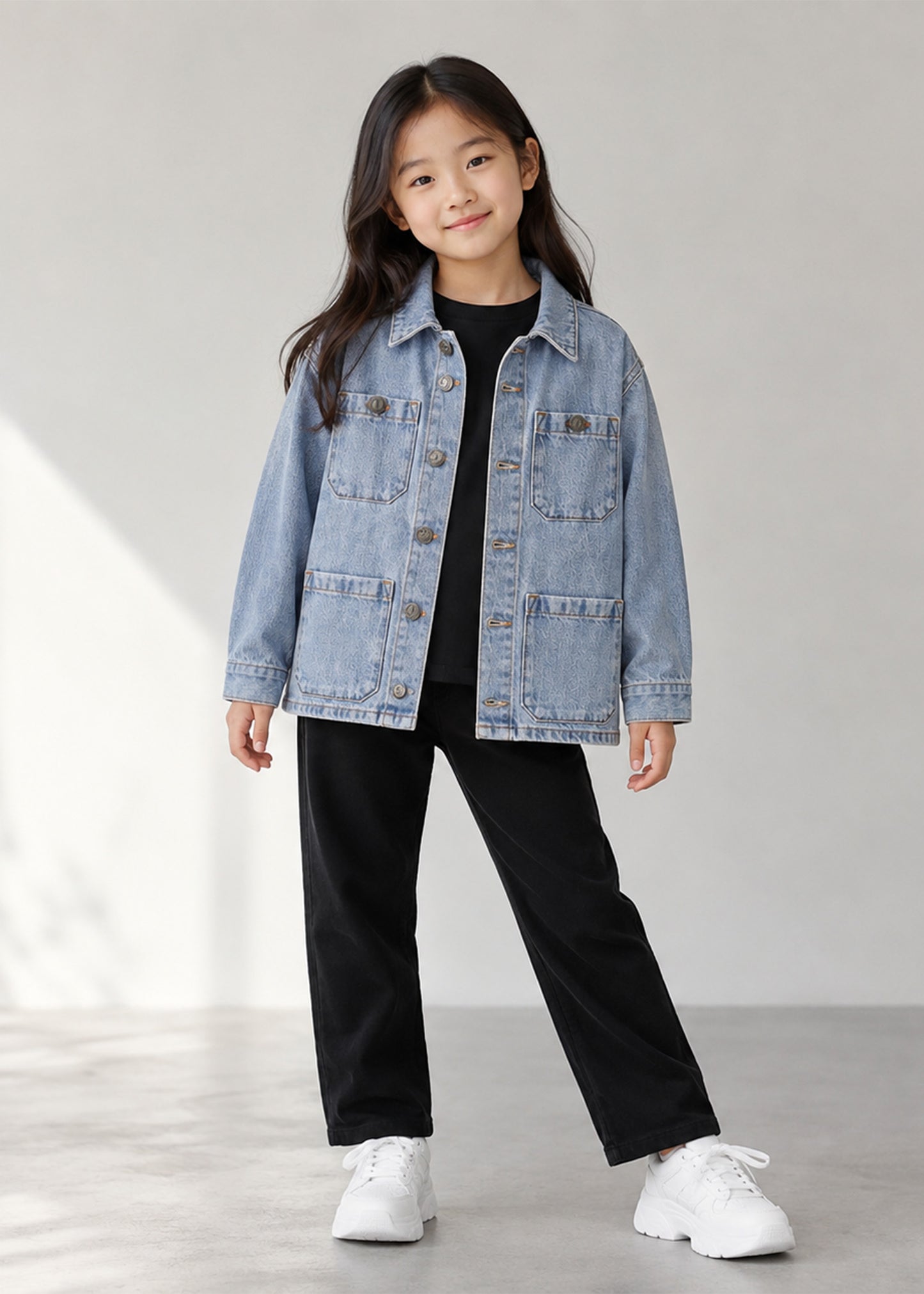 John Lewis Girls Denim Jacket Light Blue US 655