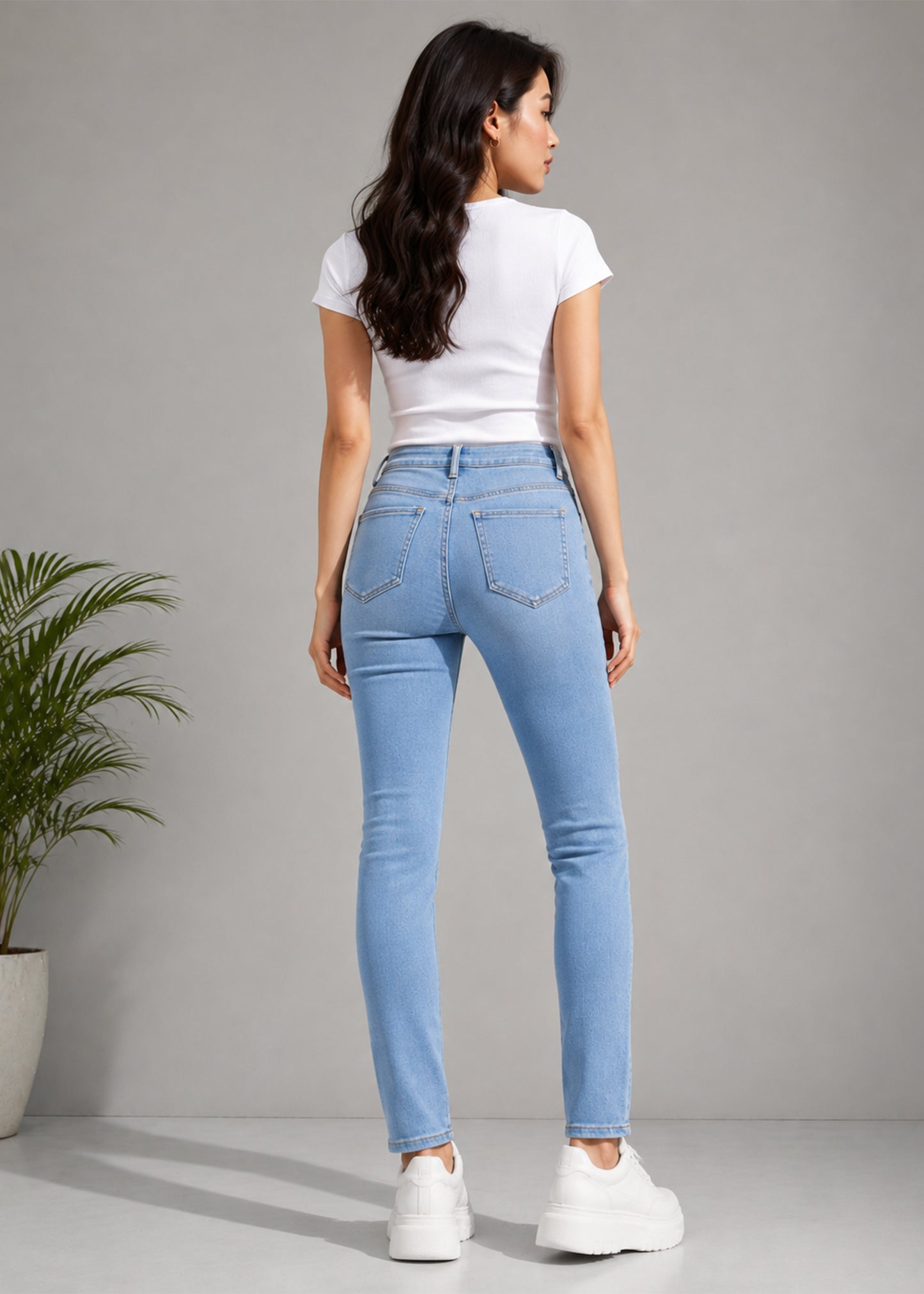 Express Women Skinny Fit Jeans Light Blue US 679