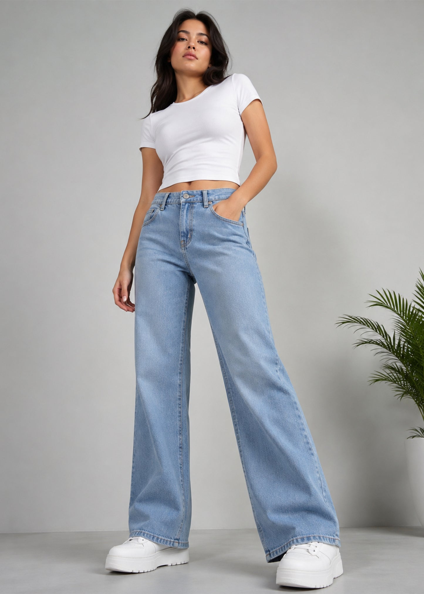 C&A Women BootCut jeans Light Bule US 682