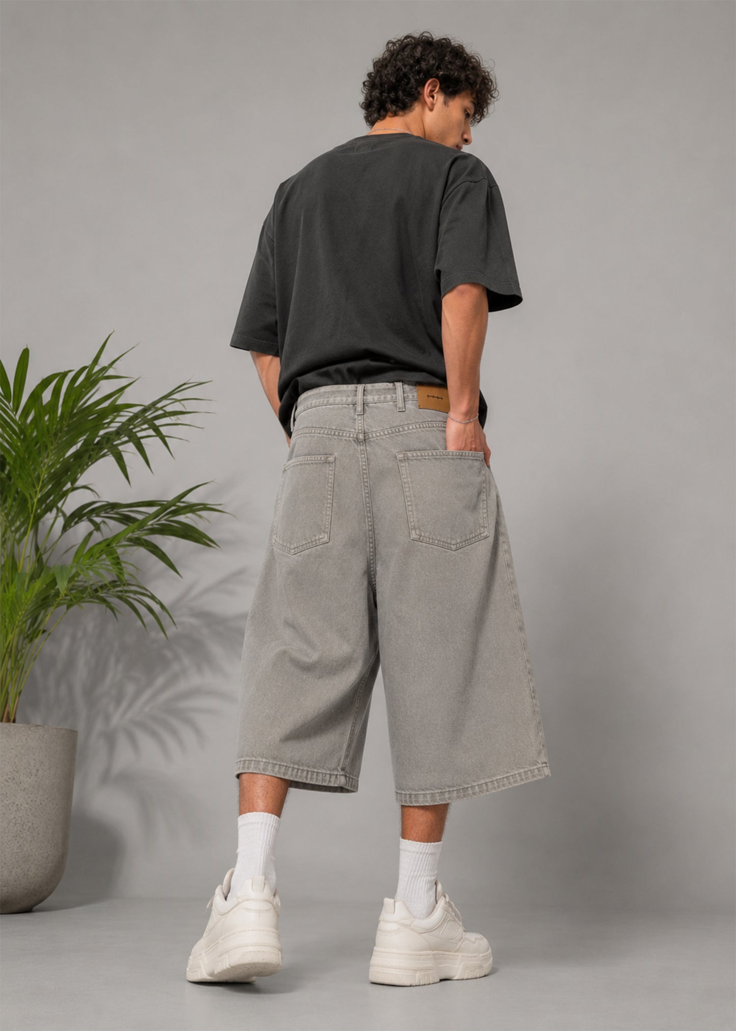 M&S Men Baggy Short Light Gray US 535