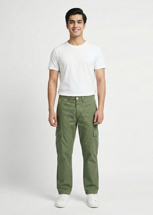 Jack & Jones-Loose Fit Cargos Pants Light Green 20