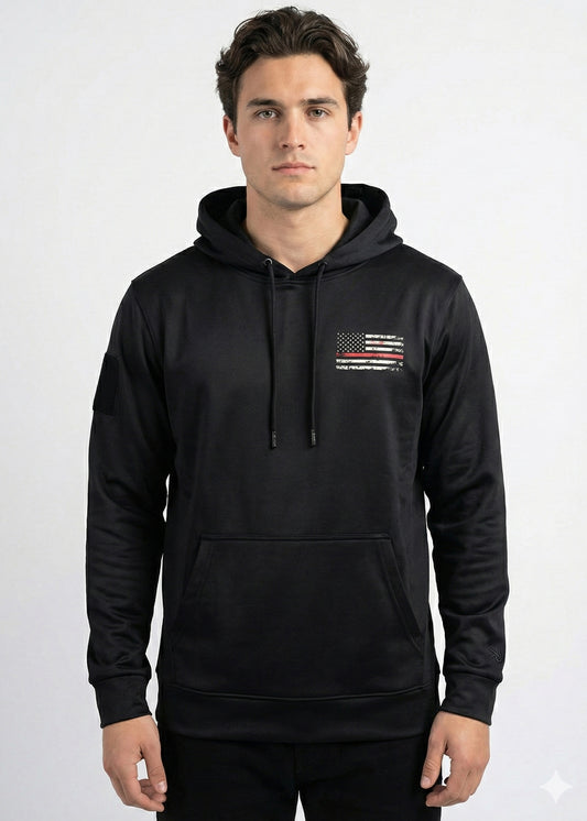 Arrow-Men Black Flg Hoodie -SP